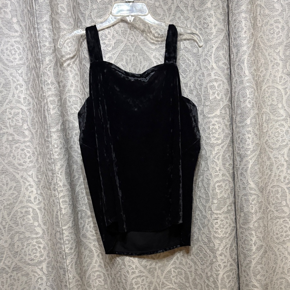I Jill Large crushed Black Velvet tank - new with tags - Picture 3 of 3
